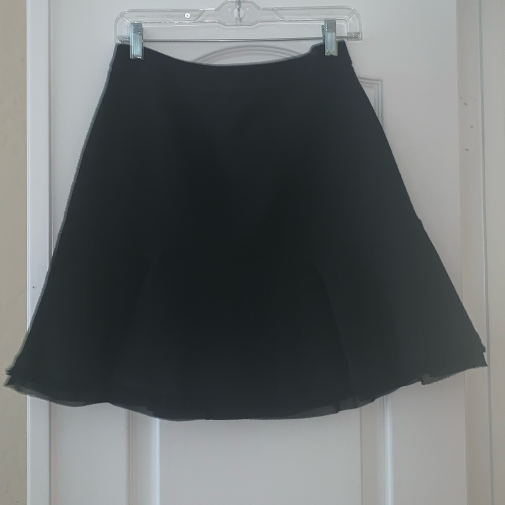 Ann Taylor A-line Black Tweed Skirt